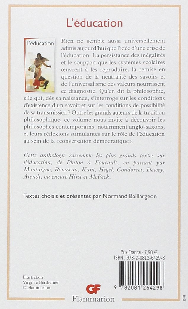 Livre L'éducation - Normand Baillargeon (Livre d'occasion) - ISBN 2081264293