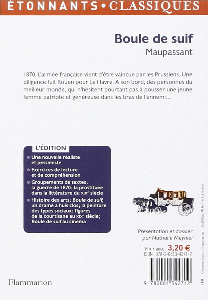 Livre Boule de suif - Guy de Maupassant (Livre d'occasion) - ISBN 2081342715