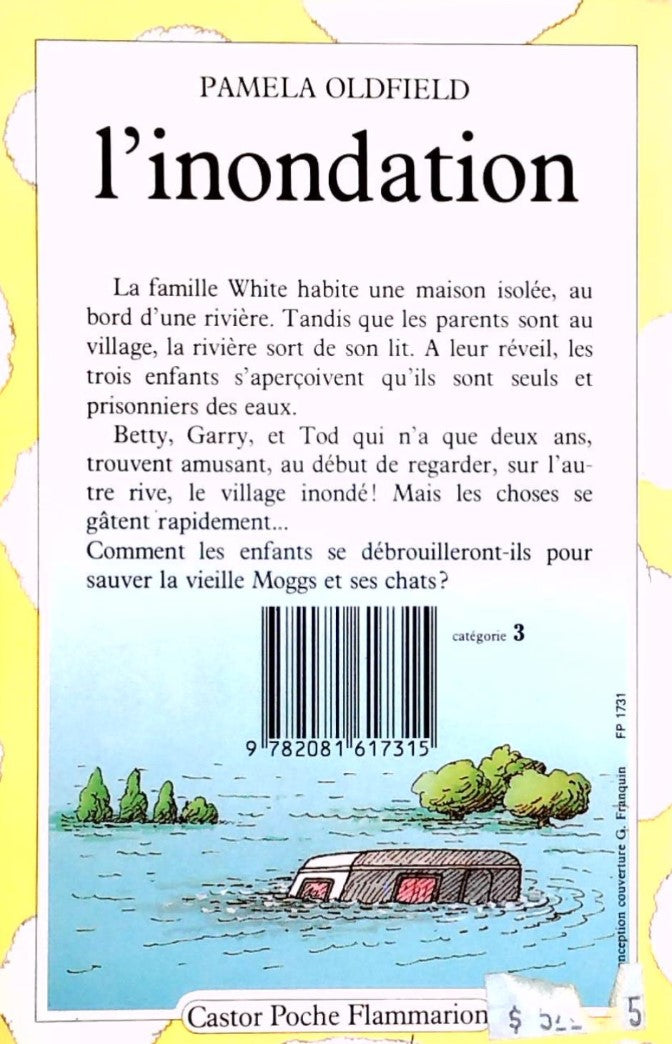 Livre L'inondation - Pamela Oldfield (Livre d'occasion) - ISBN 2081617315