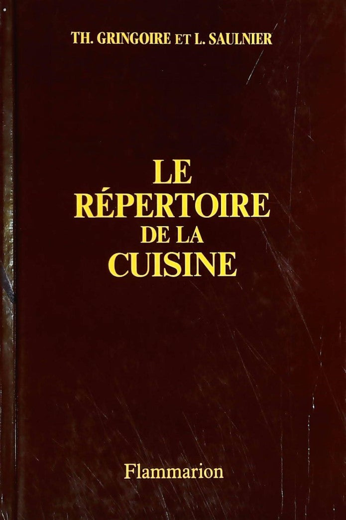 Le répertoire de la cuisine - TH. Gringoire