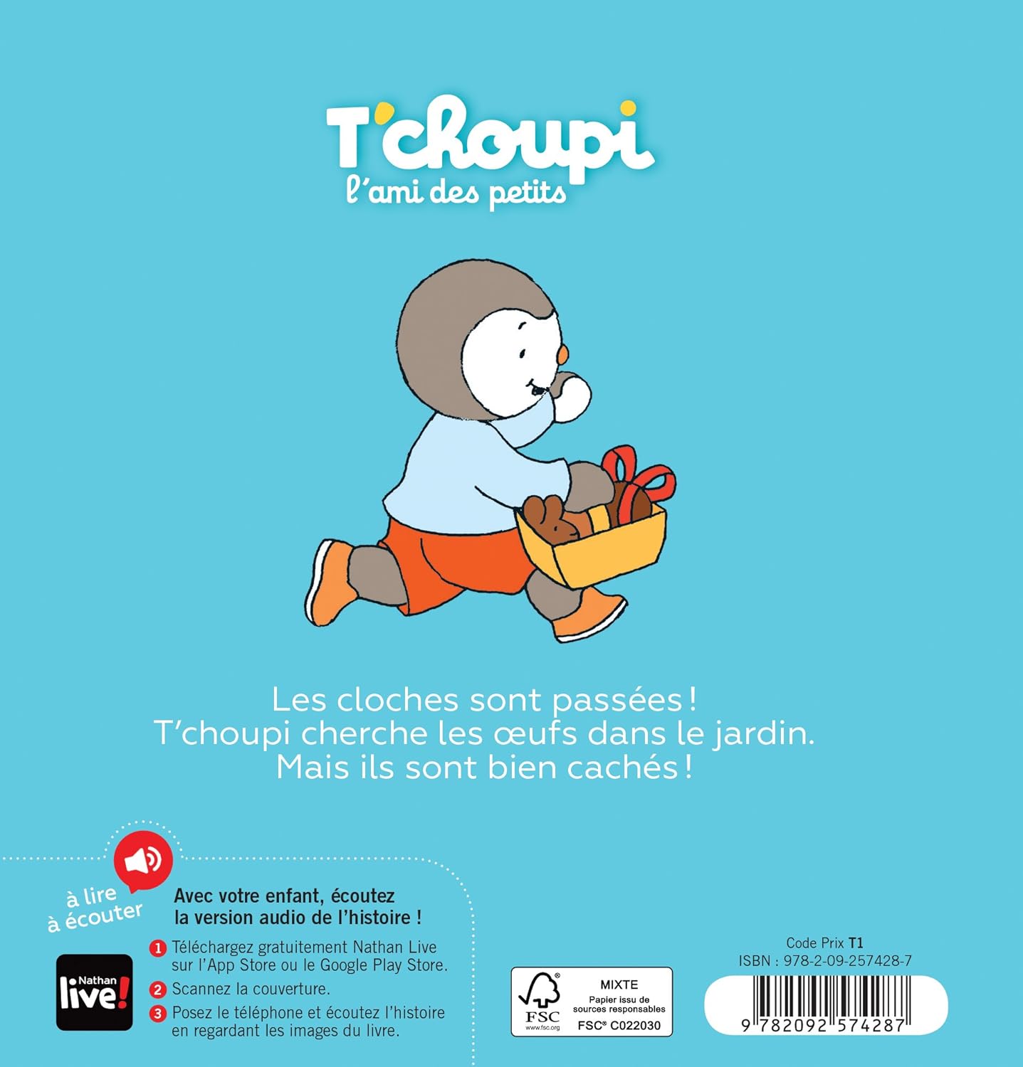 T'choupi : T'Choupi cherche les oeufs de Pâques (Thierry Courtin)