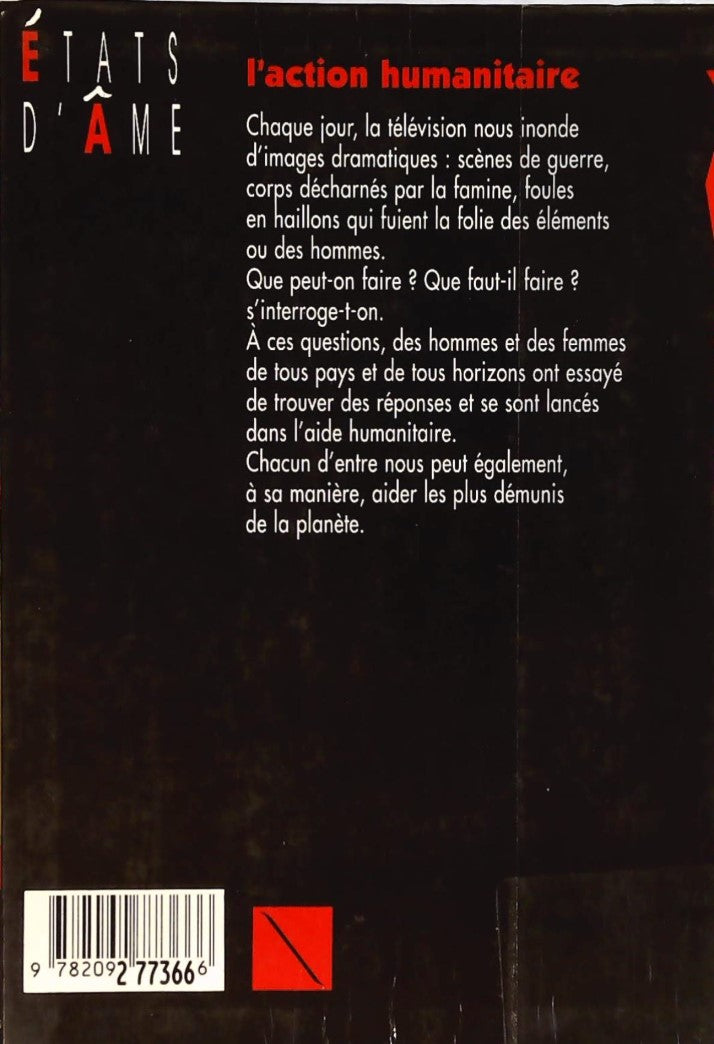 Livre L'action humanitaire : Pour quoi faire ? - Mireille Dureil (Livre d'occasion) - ISBN 209277...
