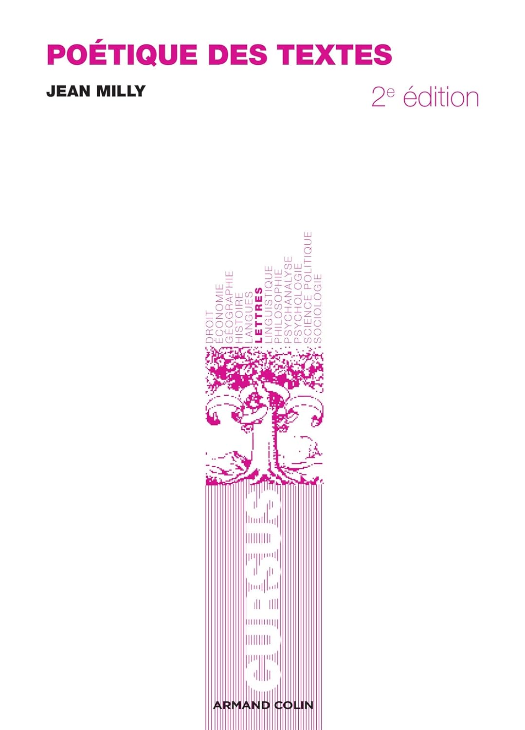 Livre Poétique des textes (2e édition) - Jean Milly (Livre d'occasion) - ISBN 220025007X