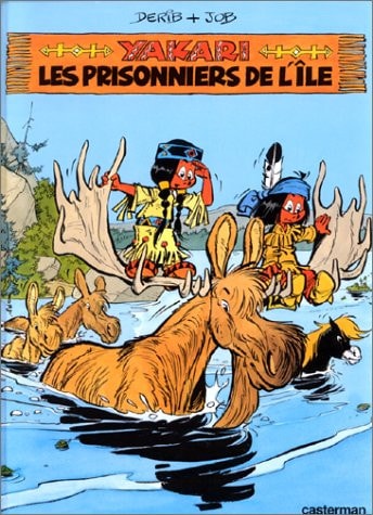 Livre Yakari # 9 : Les prisonniers de l'île (Job Derib) (Livre d'occasion) - ISBN 2203303093