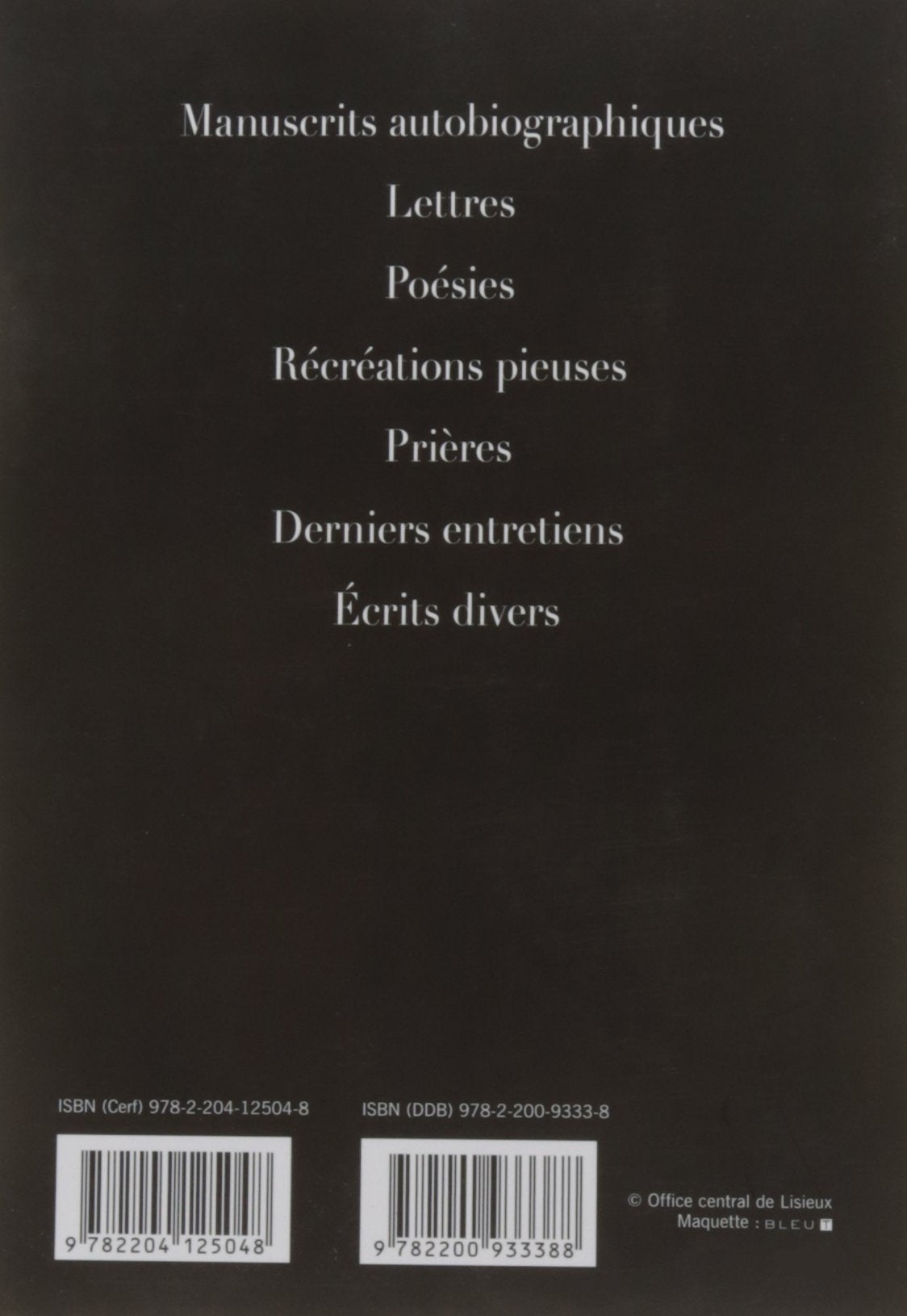 Livre Thérèse de Lisieux : Oeuvres - Guy Gaucher (Livre d'occasion) - ISBN 2204125040