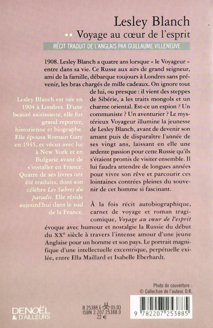 Livre Voyage au coeur de l'esprit - Lesley Blanch (Livre d'occasion) - ISBN 2207253880