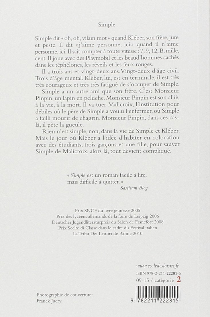 Livre Simple - Marie-Claude Murail (Livre d'occasion) - ISBN 2211222811