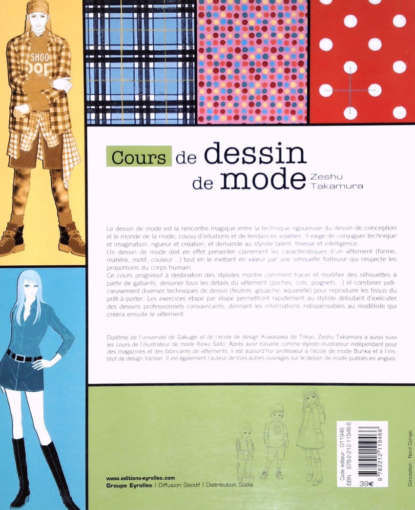 Livre Cours de dessin de mode - Zeshu Takamura (Livre d'occasion) - ISBN 2212119461