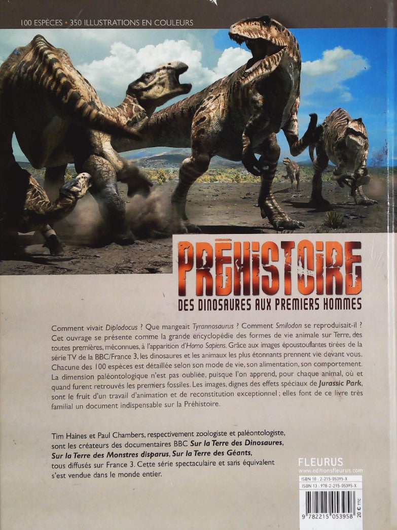 Livre Préhistoire des dinosaures aux premiers hommes - Tim Haines (Livre d'occasion)