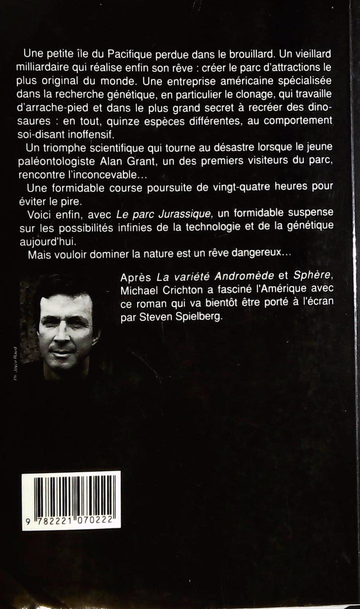 Livre Le Parc Jurassique (Michael Crichton) (Livre d'occasion) - ISBN 2221070224