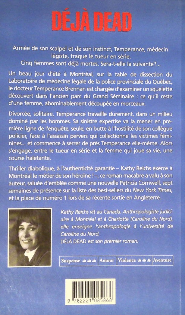 Livre Déjà dead - Kathy Reich (Livre d'occasion) - ISBN 2221085868