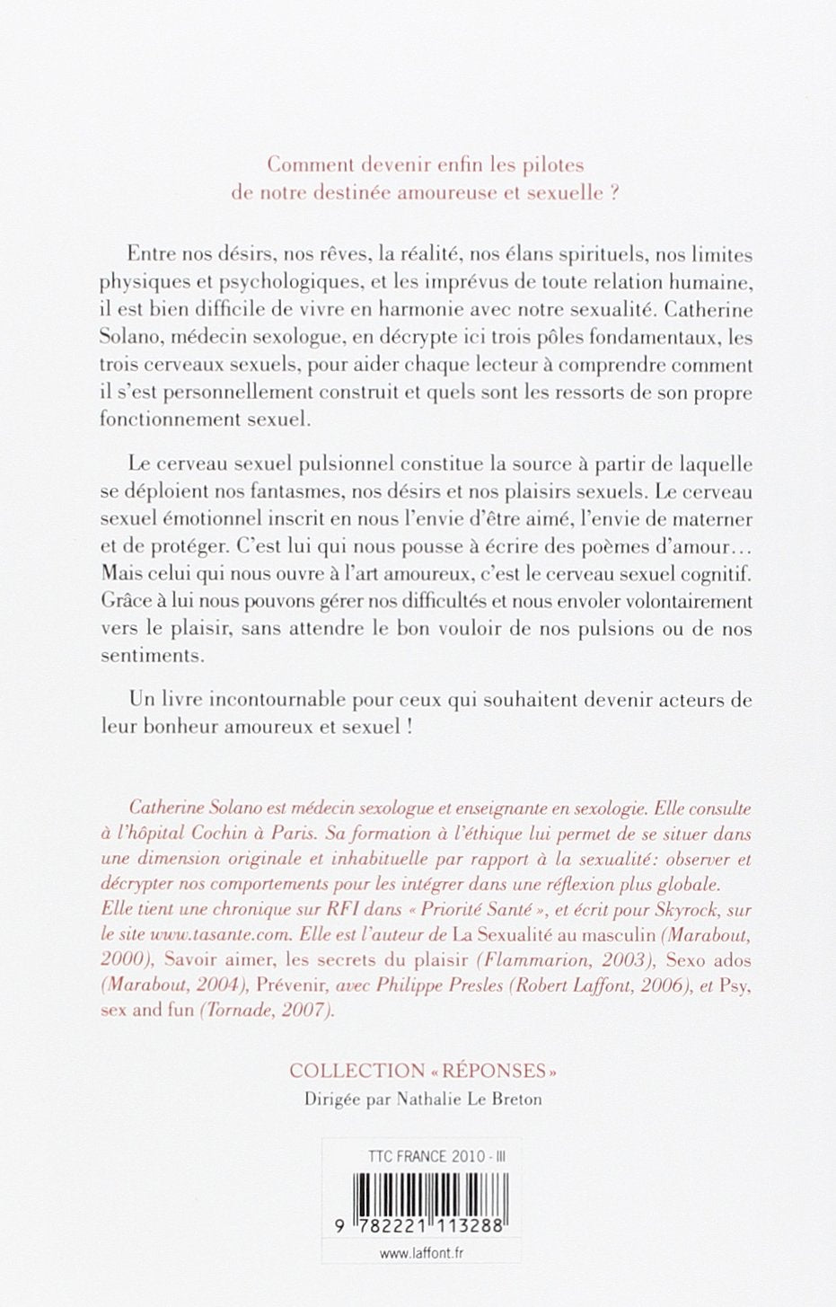 Livre Les trois cerveaux sexuels : Entre pulsion, émotion et réflexion : Comment vivre sa sexuali...