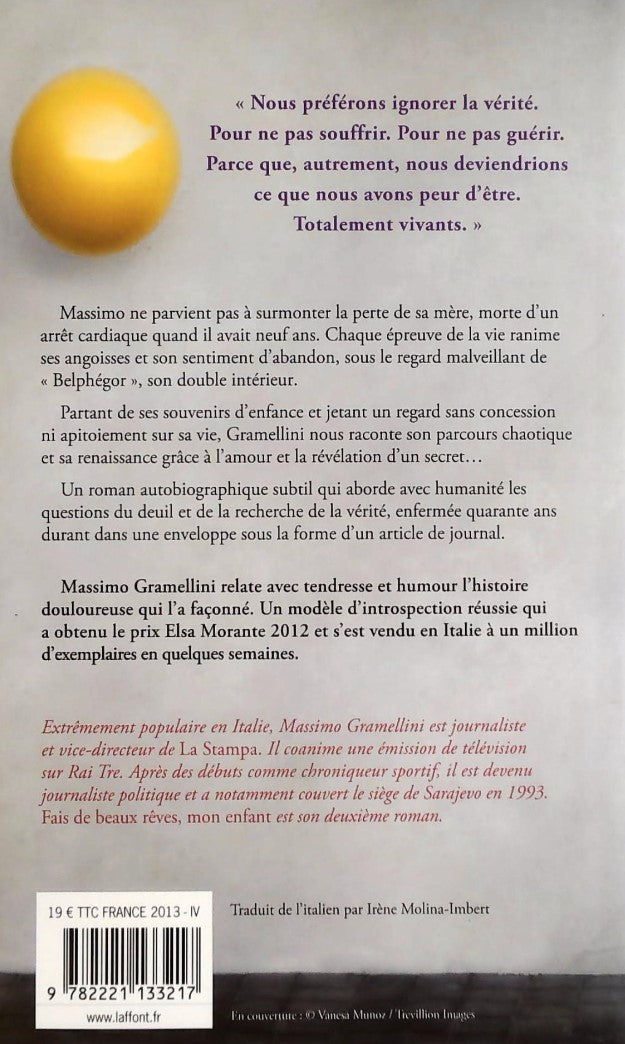 Livre Fais de beaux rêves, mon enfant - Massimo Gramellini (Livre d'occasion) - ISBN 2221133218