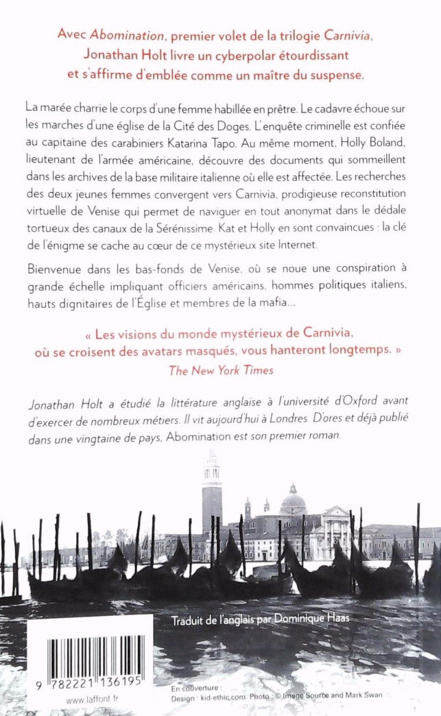 Livre Abomination (Jonathan Holt) (Livre d'occasion) - ISBN 2221136195