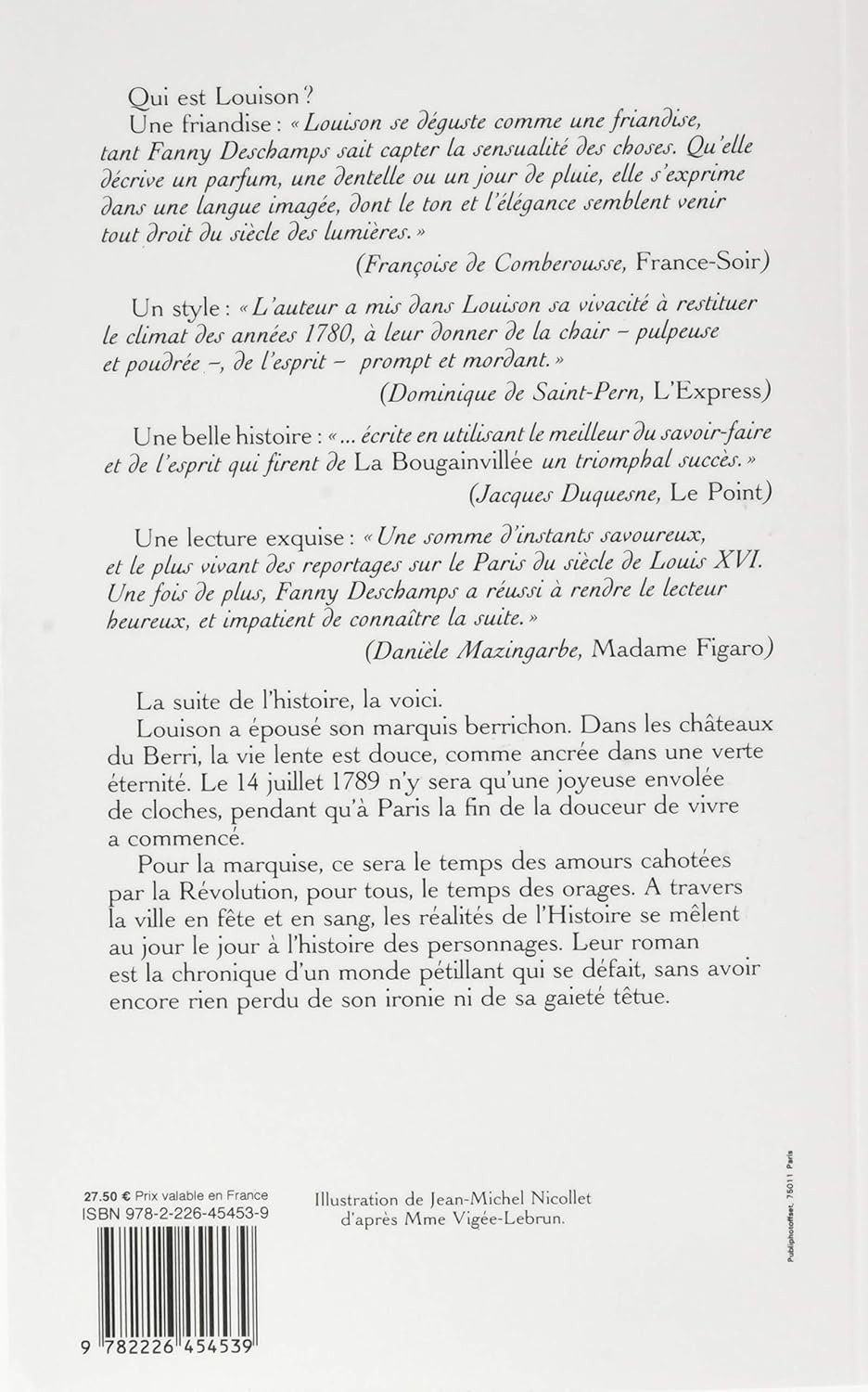 Livre Louison dans la douceur perdue - Fanny Deschamps (Livre d'occasion) - ISBN 2226035184