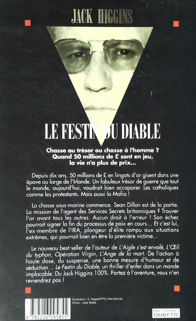 Livre Le festin du diable - Jack Higgins (Livre d'occasion) - ISBN 2226095853