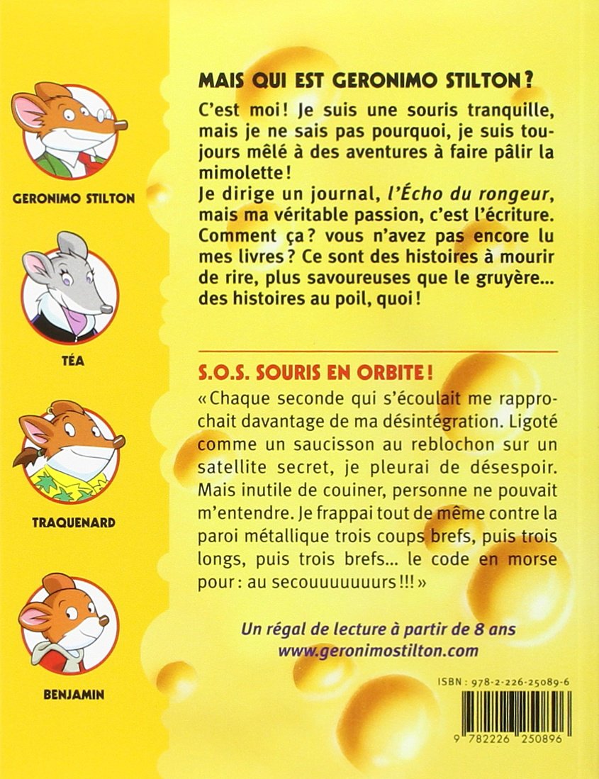 Livre S.O.S. Souris en orbite! - Geronimo Stilton (Livre d'occasion) - ISBN 2226250891