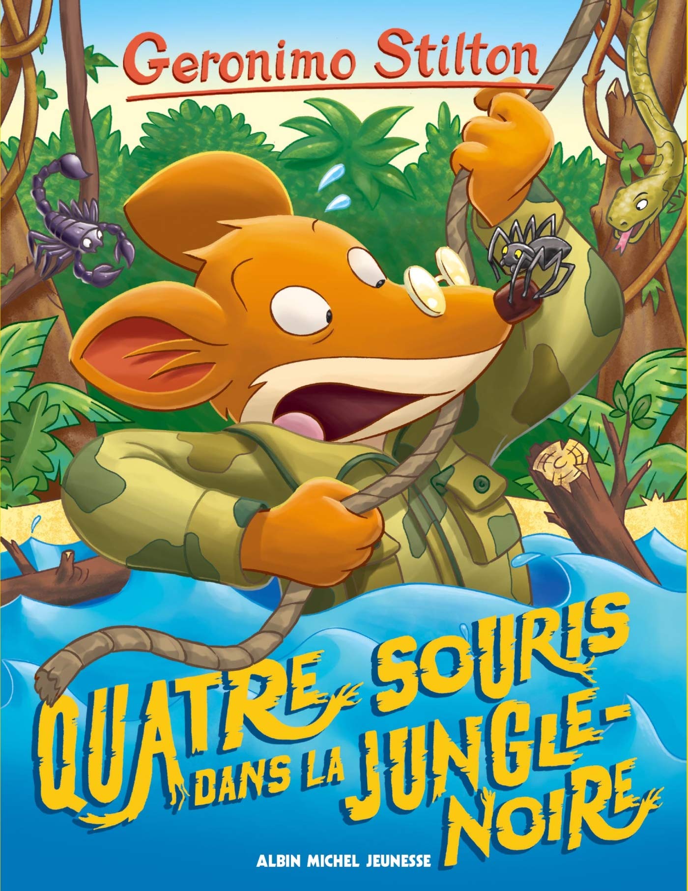 Livre Quatre souris dans la jungle noire - Geronimo Stilton (Livre d'occasion) - ISBN 222639429X