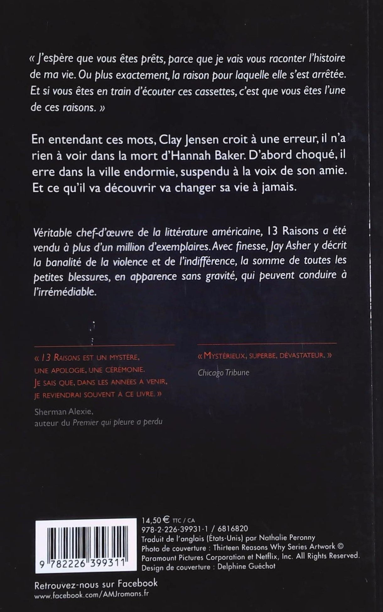 Livre 13 raisons - Jay Asher (Livre d'occasion) - ISBN 2226399313