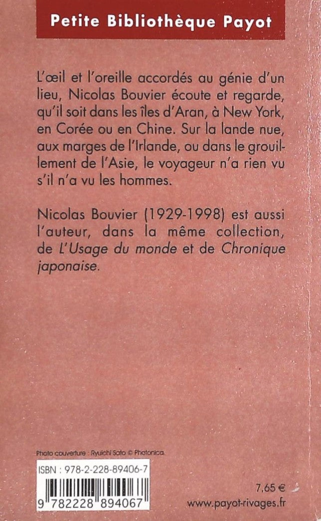Livre Journal d'Aran et d'autres lieux : feuilles de route - Nicolas Bouvier (Livre d'occasion) -...