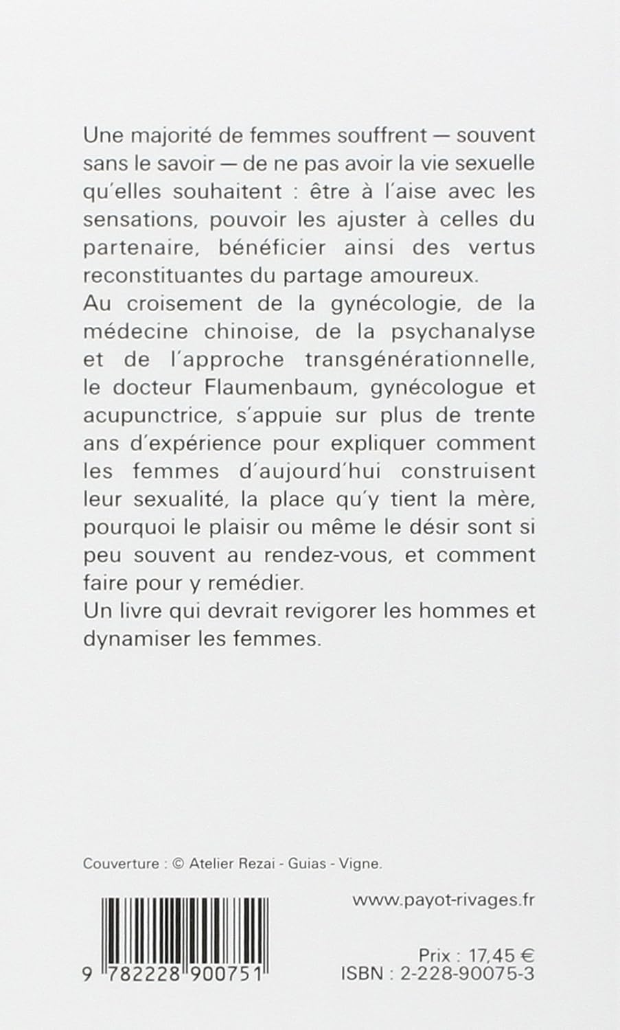Livre Femme désirée, femme désirante - Dr Danièle Flaumenbaum (Livre d'occasion) - ISBN 2228900753