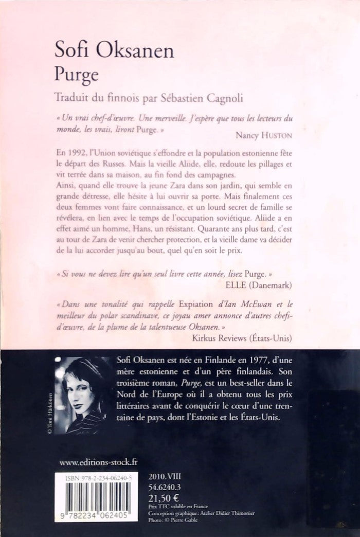 Livre Purge - Sofi Oksanen (Livre d'occasion) - ISBN 2234062403