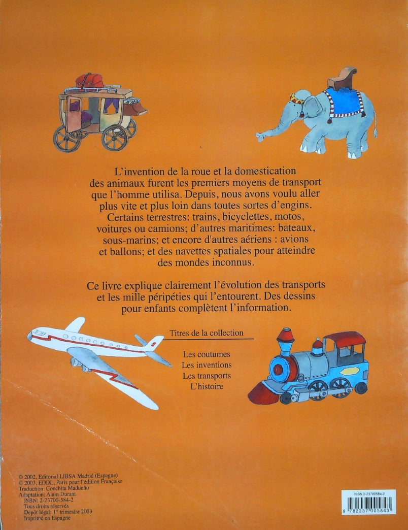 Livre Les transports (Livre d'occasion) - ISBN 2237005842