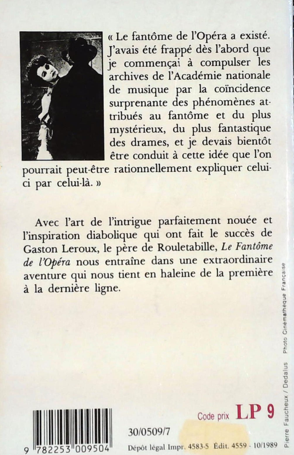 Le fantôme de l'opéra (Gaston Leroux)
