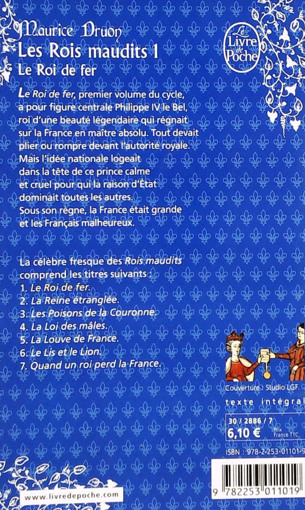 Livre Les rois maudits # 1 : Le roi de fer (Maurice Druon) (Livre d'occasion) - ISBN 2253011010