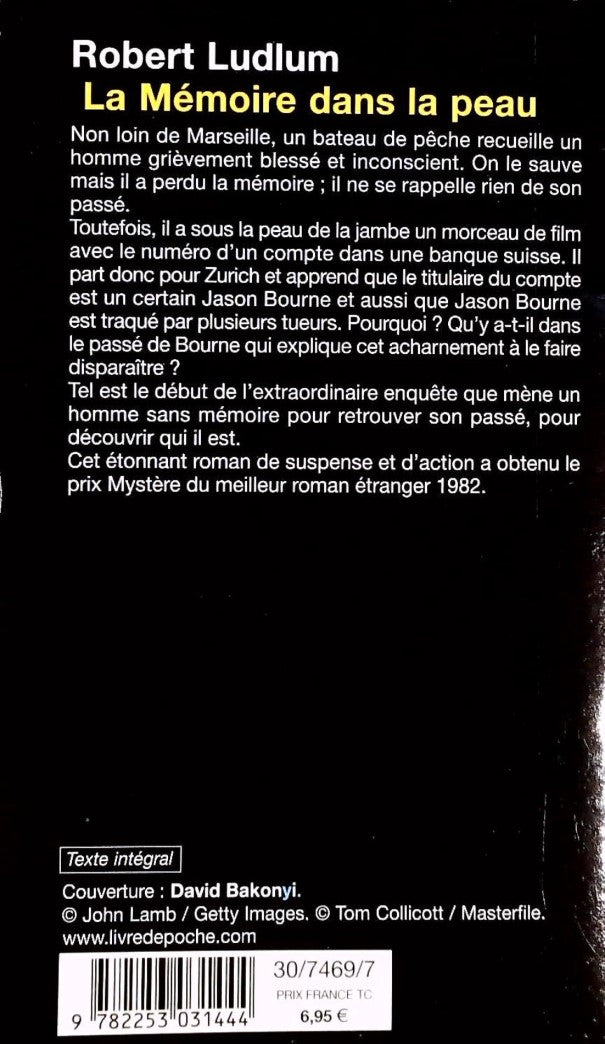 Livre La mémoire dans la peau - Robert Ludlum (Livre d'occasion) - ISBN 2253031445
