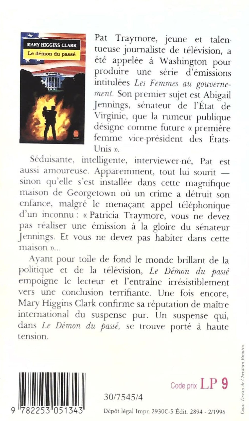 Livre Le démon du passé - Mary Higgins Clark (Livre d'occasion) - ISBN 2253051349