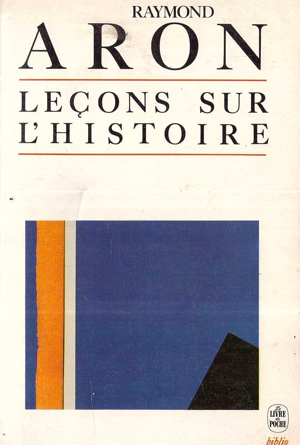 Livre Leçons sur l'histoire - Raymond Aron (Livre d'occasion) - ISBN 2253056898