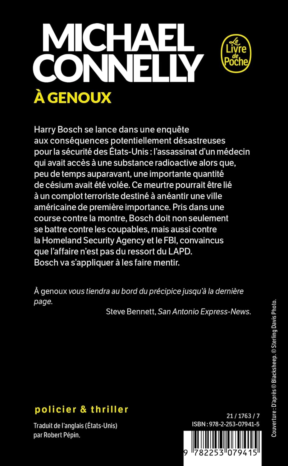Livre À genoux : Une enquête de Harry Bosch - Michael Connelly (Livre neuf) - ISBN 2253079413