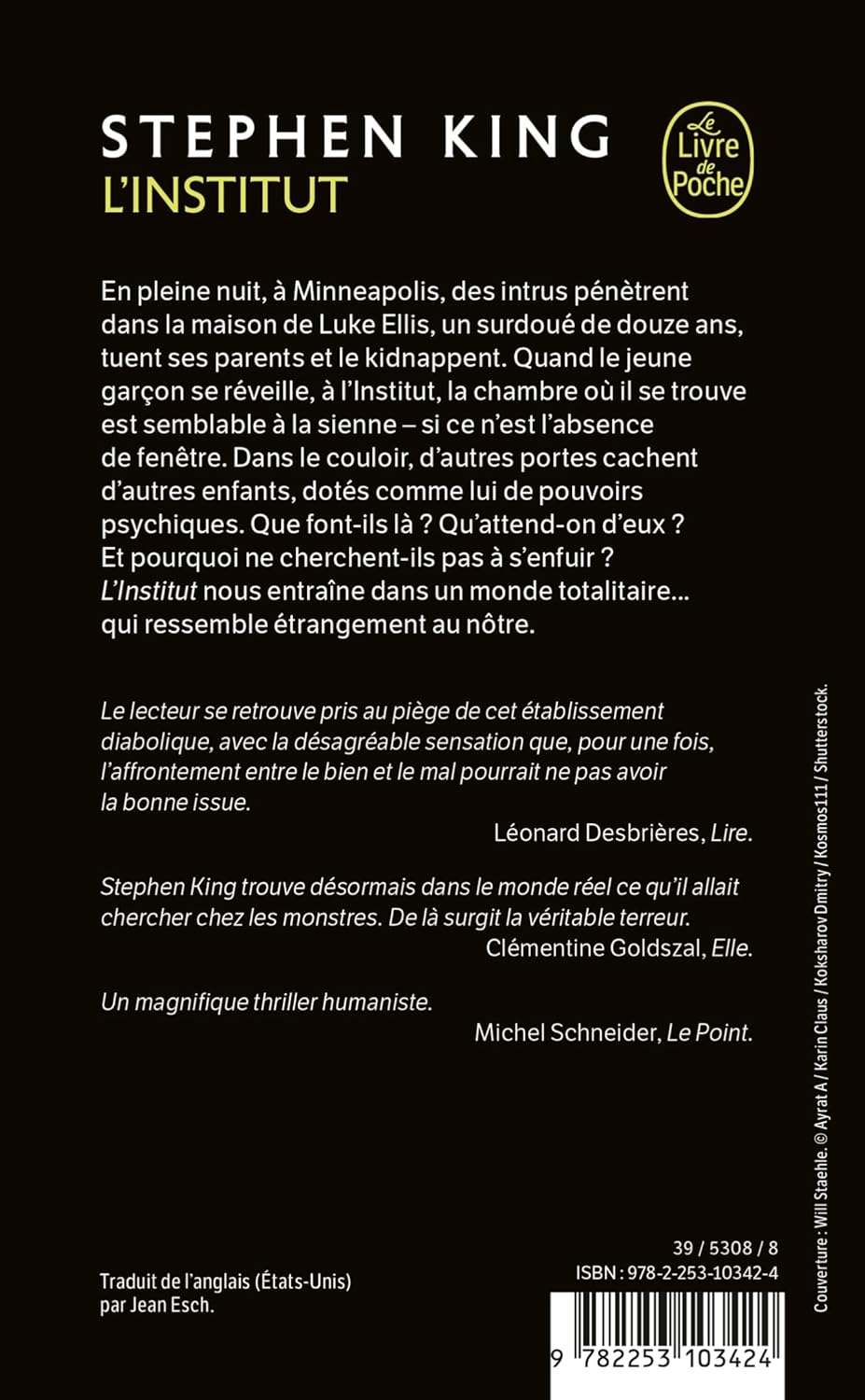 Livre L'institut - Stephen King (Livre d'occasion) - ISBN 225310342X