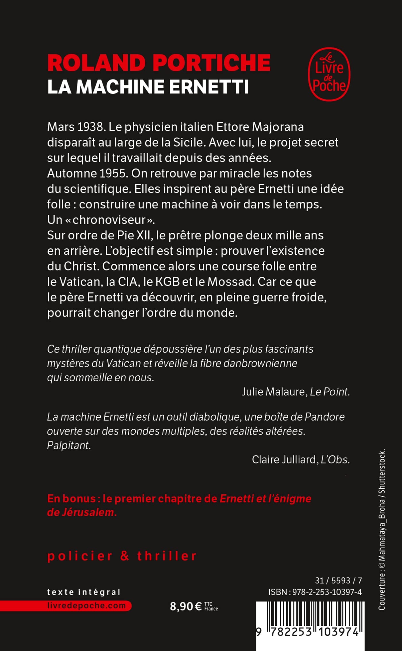 Livre La machine Ernetti : L'incroyable secret du Vatican - Roland Portiche (Livre d'occasion) - ...