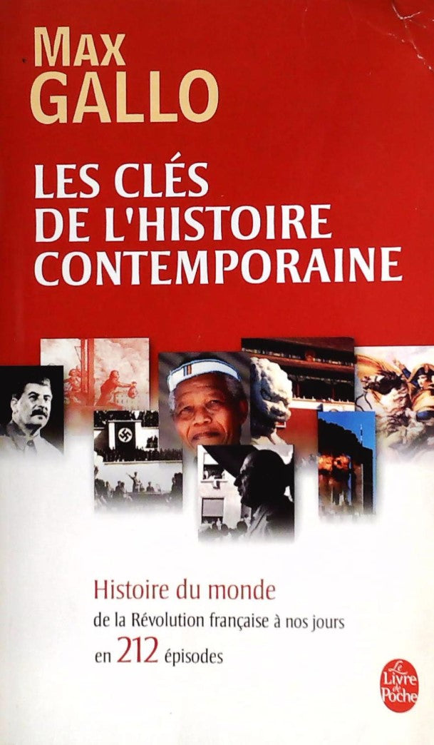 Livre Les clés de l'histoire contemporaine (Max Gallo) (Livre d'occasion) - ISBN 2253115029