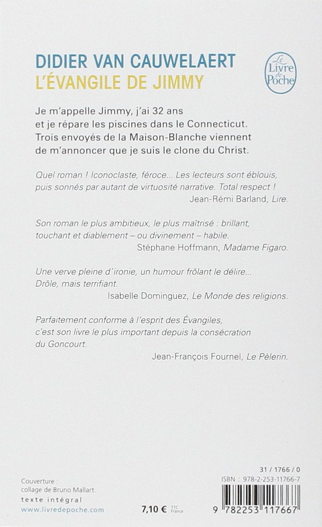 Livre L'évangile de Jimmy - Didier Van Cauwelaert (Livre d'occasion) - ISBN 2253117668
