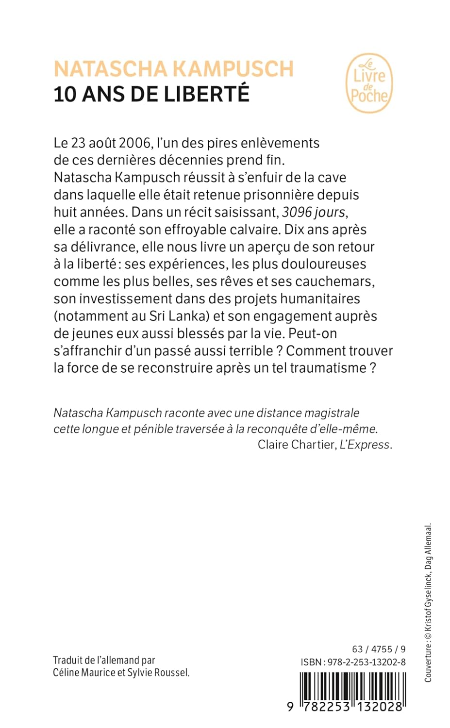 Livre 10 ans de liberté - Natascha Kampusch (Livre d'occasion) - ISBN 2253132020