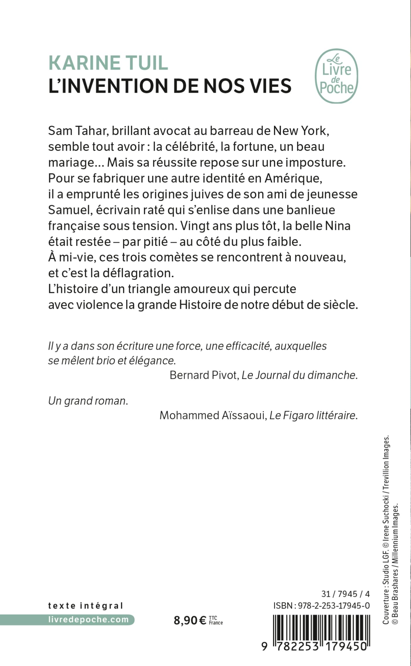 Livre L'invention de nos vie - Karine Tuil (Livre d'occasion) - ISBN 2253179450