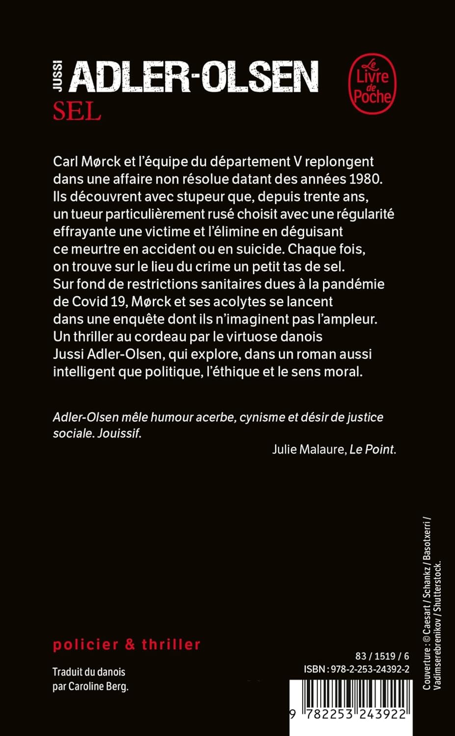 Livre Sel (Jussi Adler-Olsen) (Livre neuf) - ISBN 2253243922