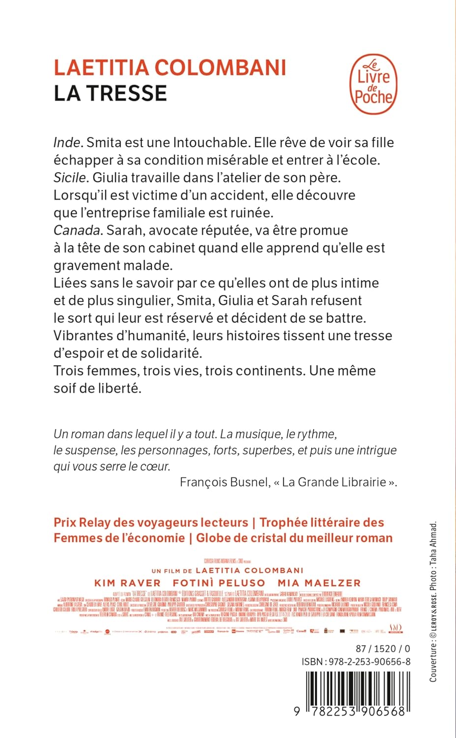 Livre La tresse - Laetitia Colombani (Livre d'occasion) - ISBN 2253906565