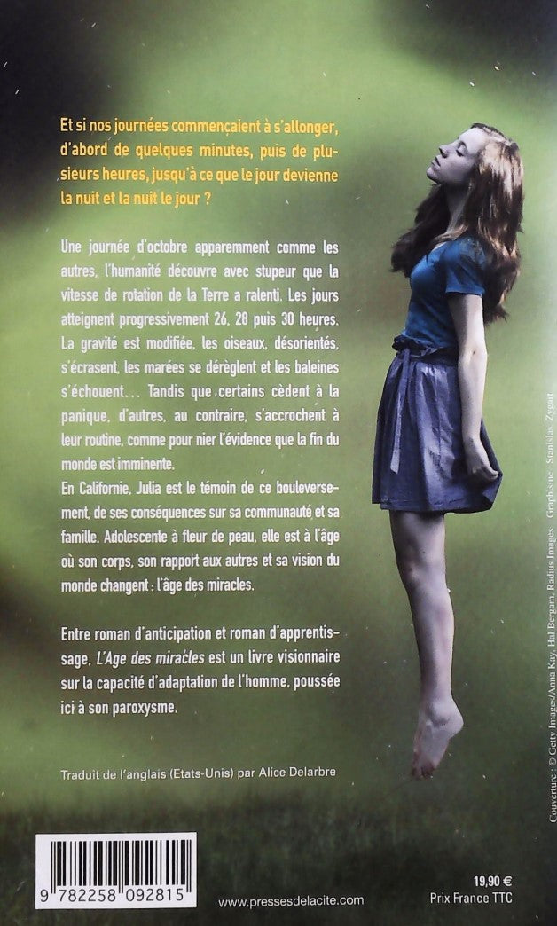 Livre L'âge des miracles - Karen Thompson Walker (Livre d'occasion) - ISBN 2258092817