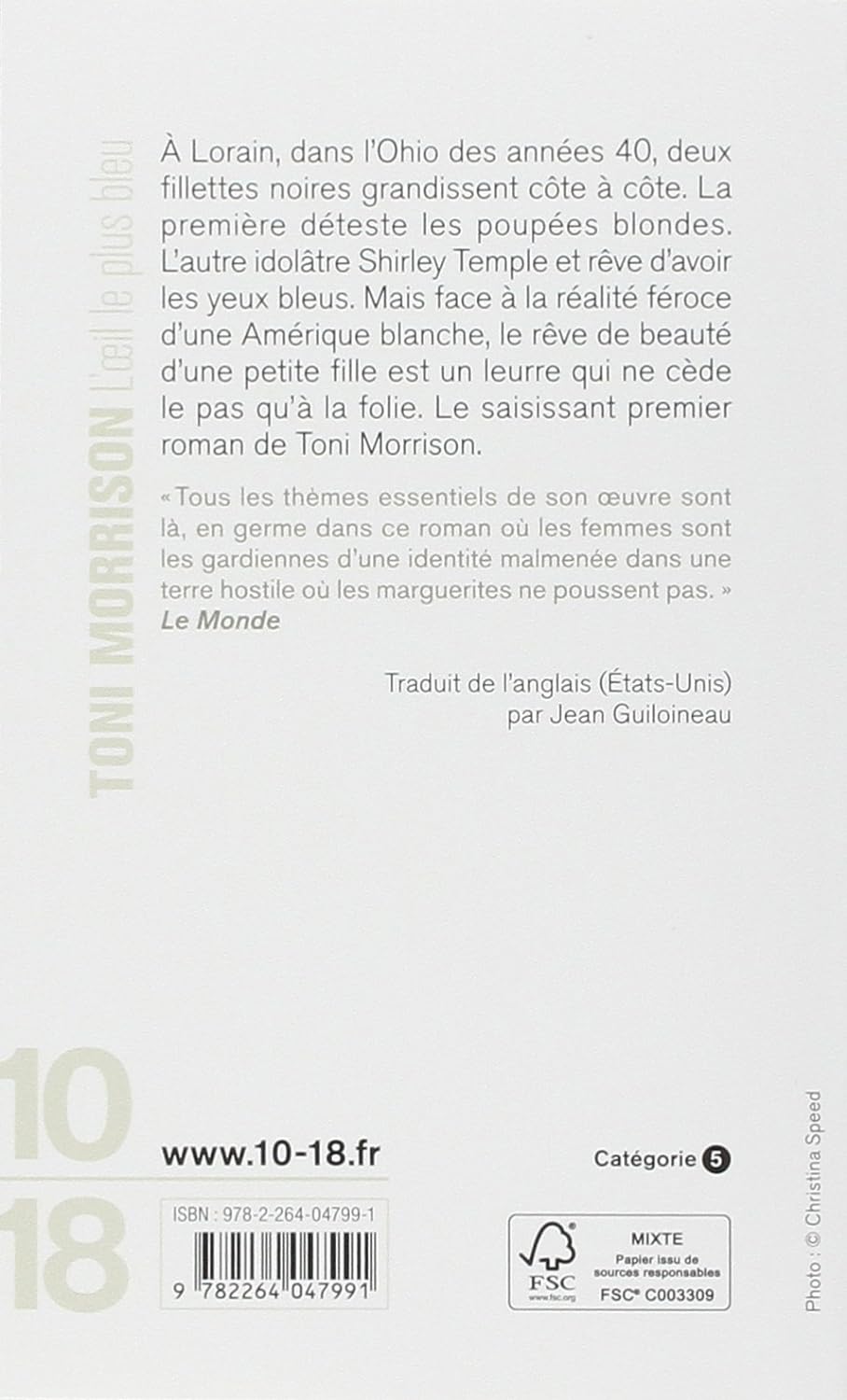 L'oeil le plus bleu (Toni Morrison)