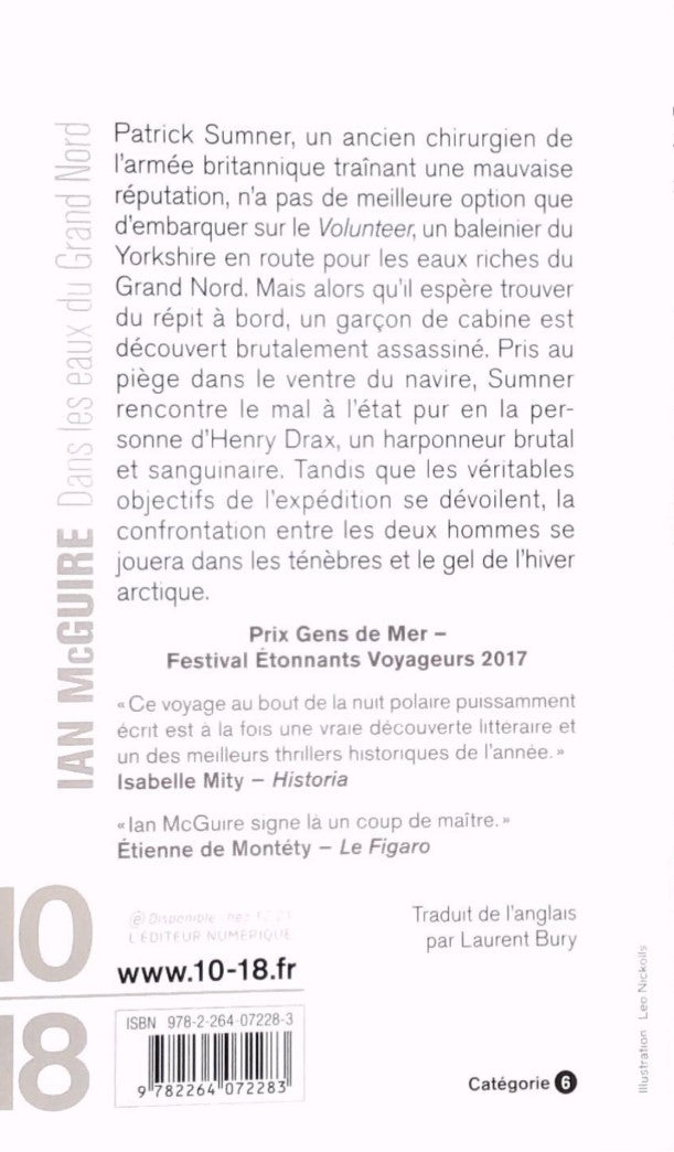 Livre Dans les eaux du grand nord - Ian McGuire (Livre d'occasion) - ISBN 2264072288
