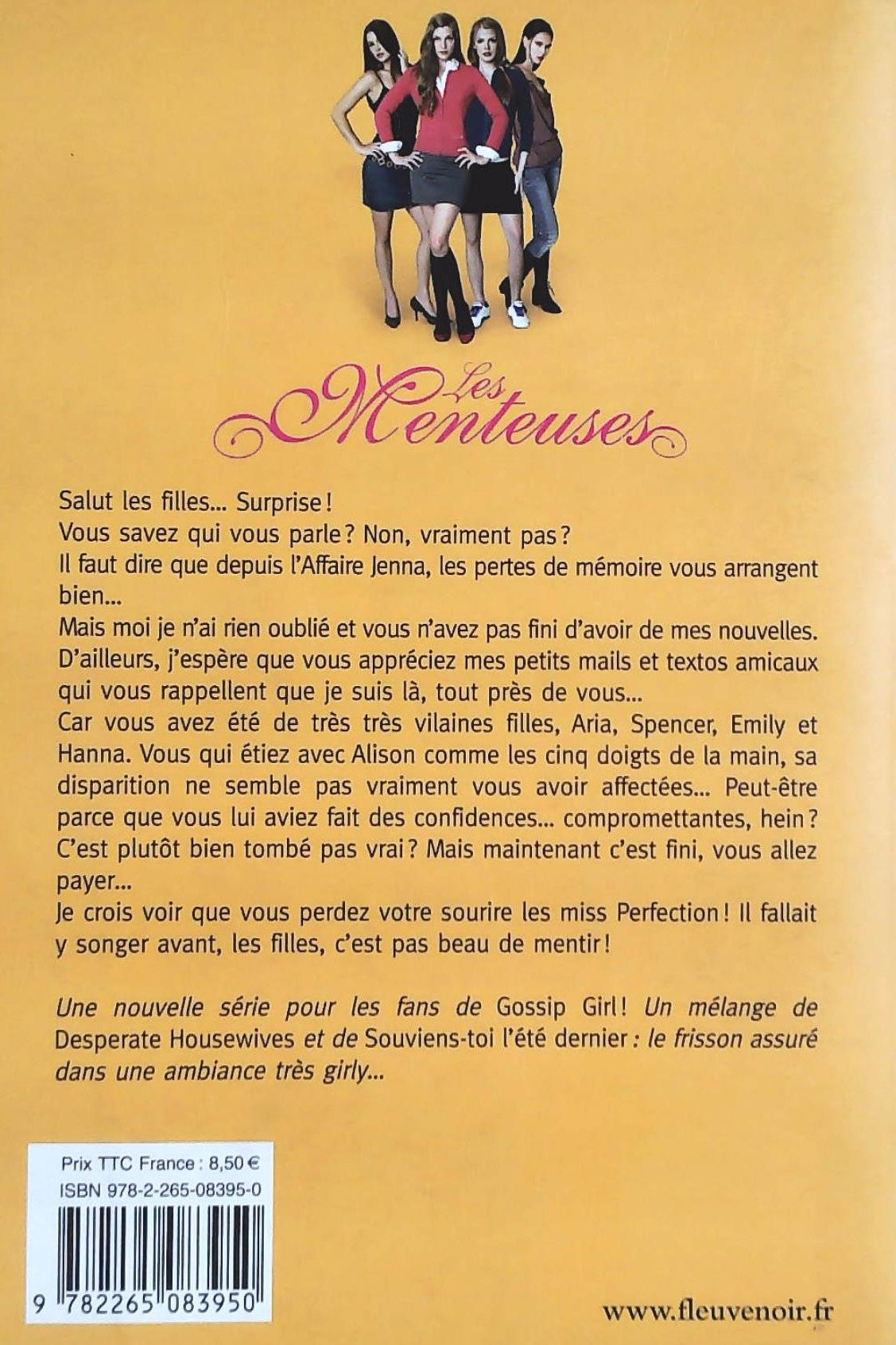 Livre Les menteuses # 1 : Confidences (Sara Shepard) (Livre d'occasion) - ISBN 226508395X