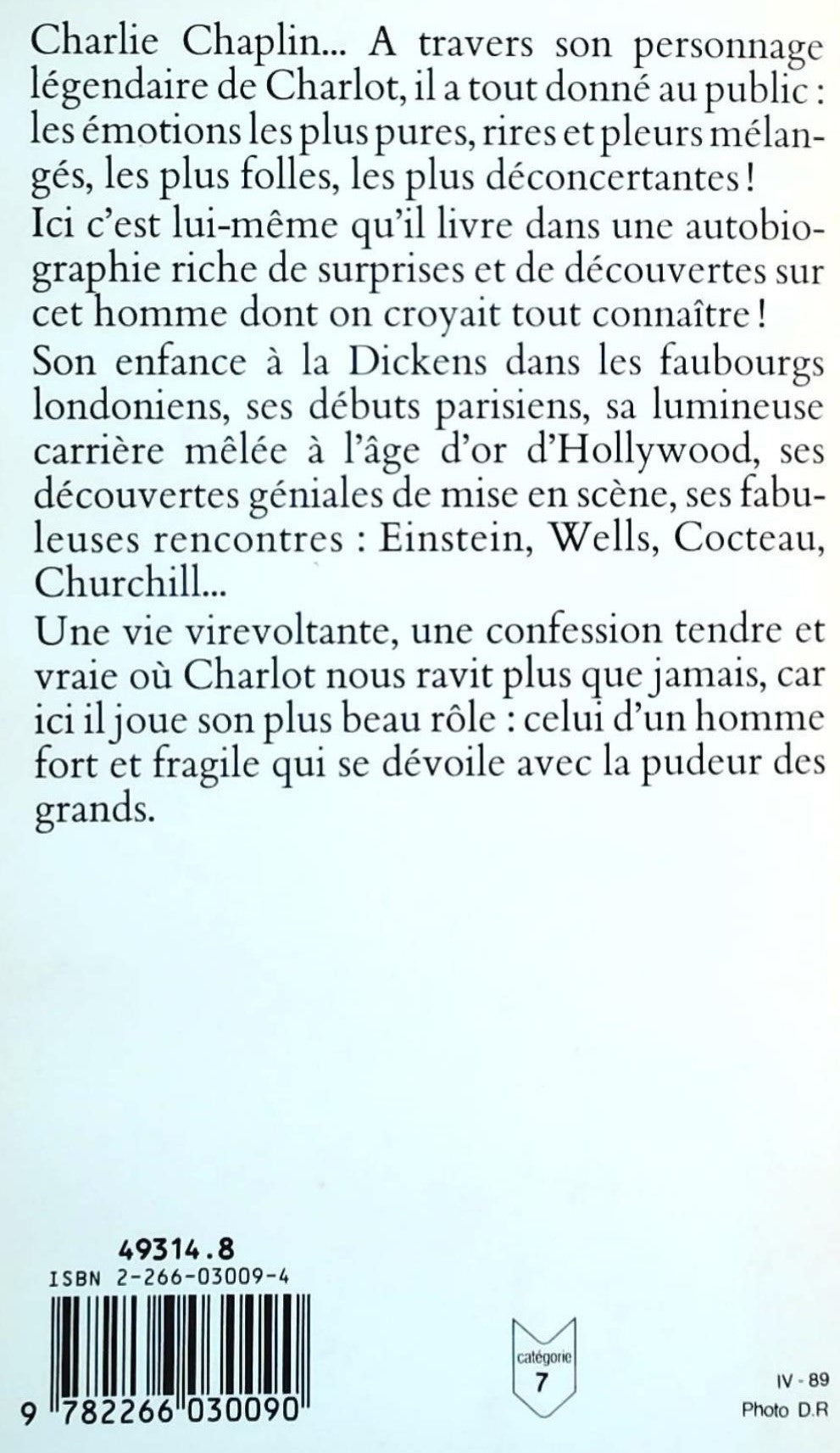 Charles Chaplin : Ma Vie (Charles Chaplin)