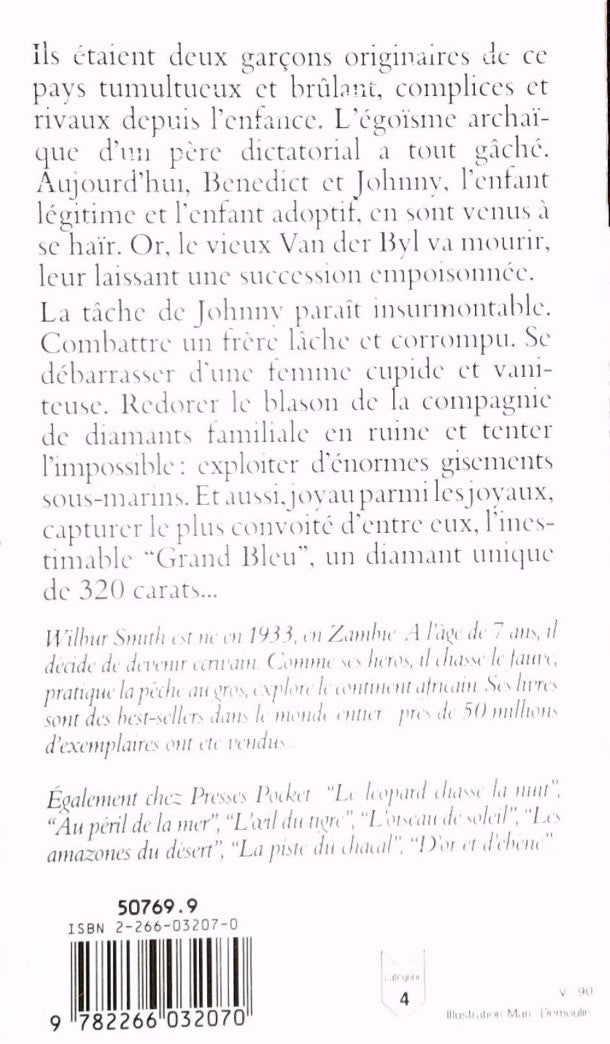 Livre Les chasseurs de diamants - Wilbur Smith (Livre d'occasion) - ISBN 2266032070