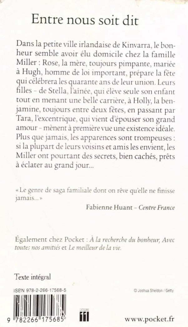 Livre Entre nous soit dit - Cathy Kelly (Livre d'occasion) - ISBN 2266175688