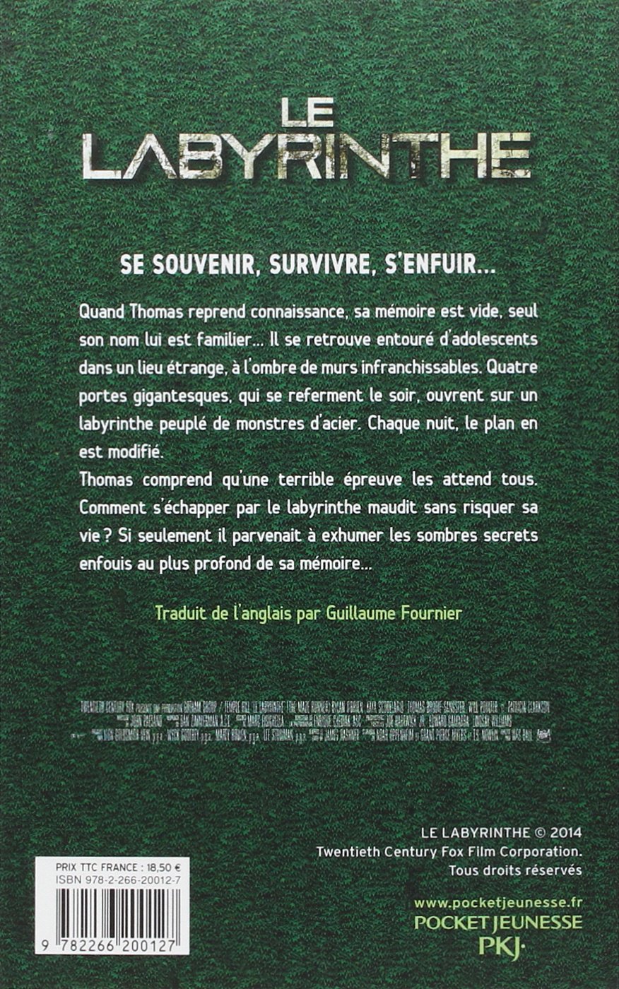 Livre L'épreuve - James Dashner (Livre d'occasion) - ISBN 2266200127