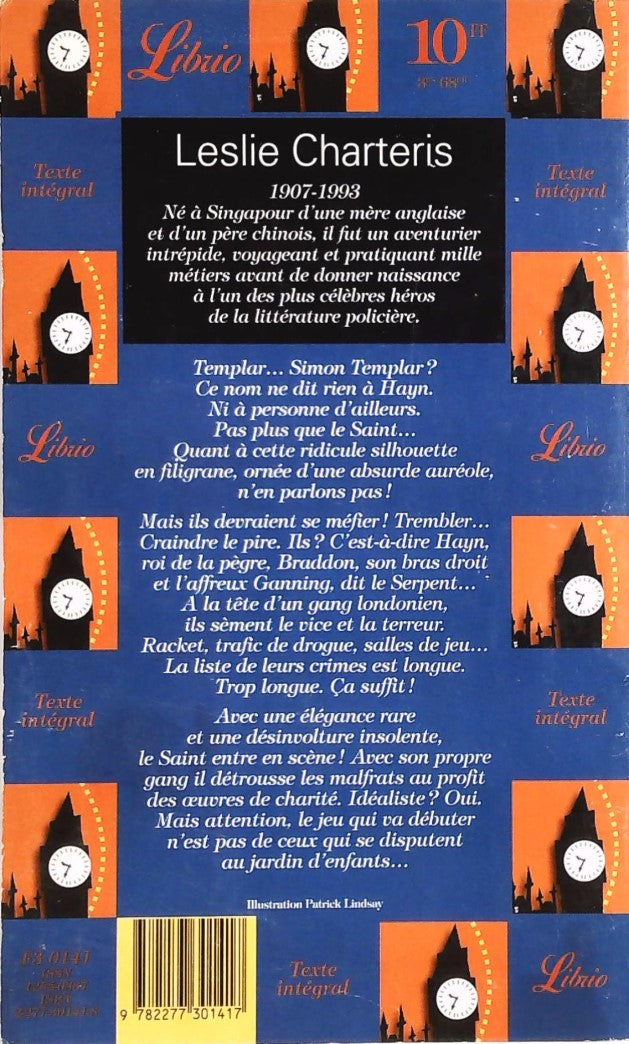 Livre Le Saint entre en scène (Leslie Charteris) (Livre d'occasion) - ISBN 2277301418